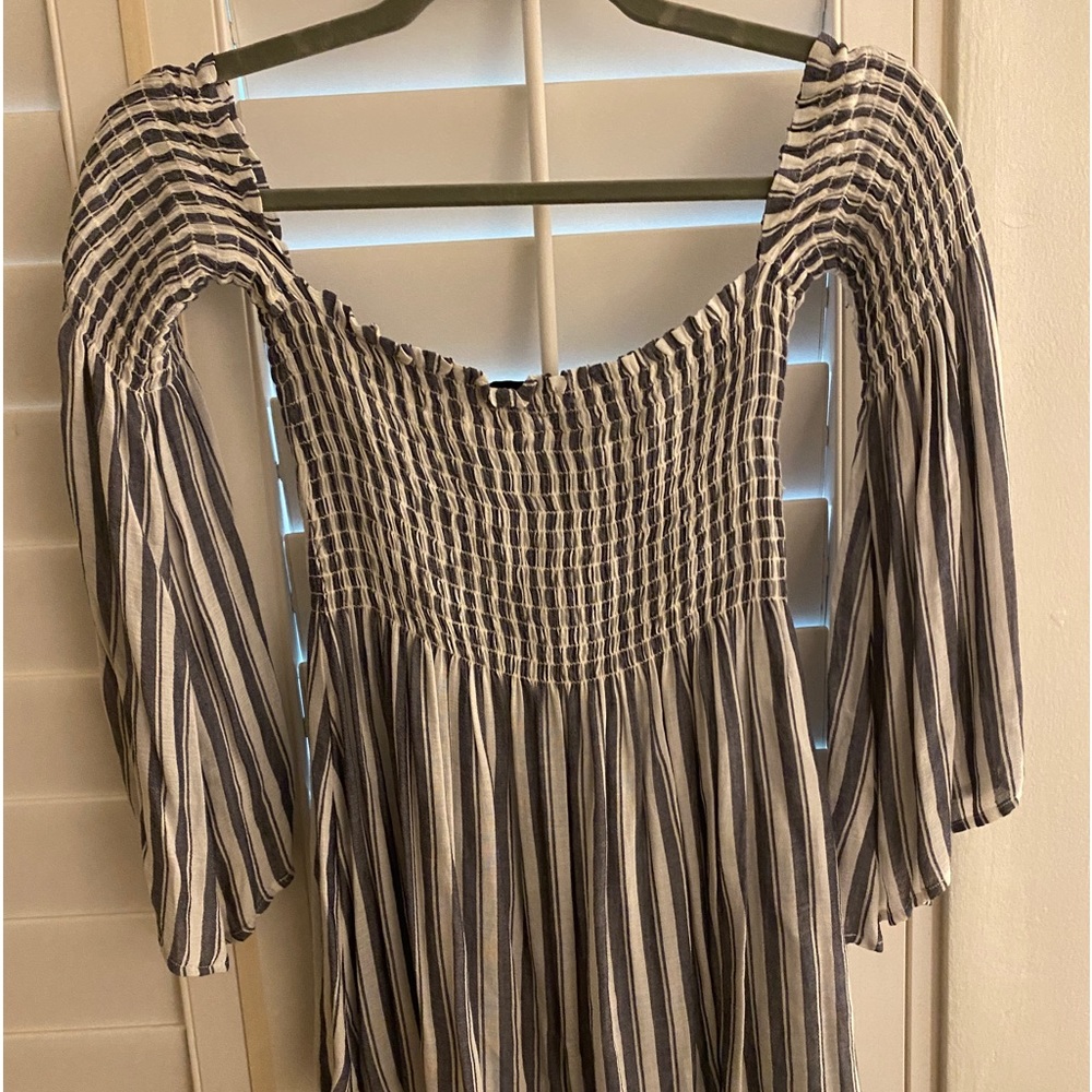 Planet Blue Off Shoulder Smocked Top